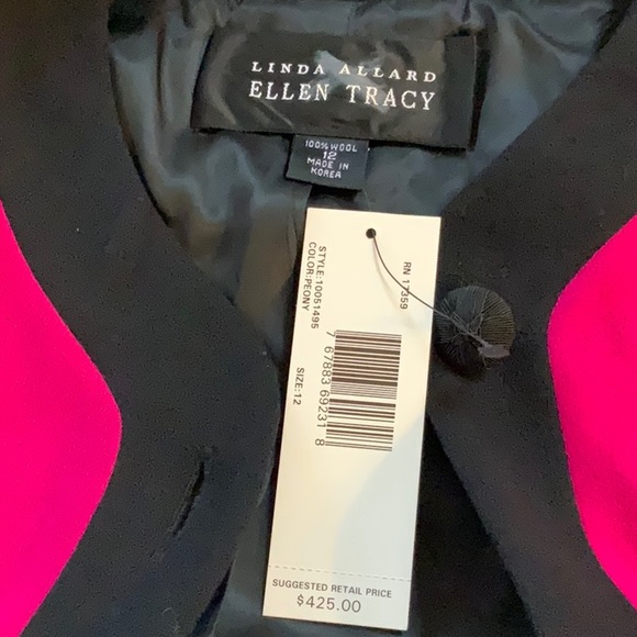 New with tag Ellen Tracy 2pc wool coat and skirt Size 12/14 - Picture 8 of 11